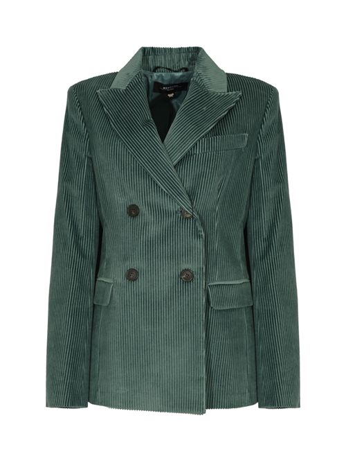 Giacca doppiopetto Katanga in velluto di cotone Petrolio WEEKEND MAX MARA | 2525046062600017